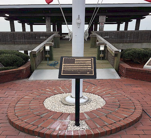 Bronze Braille Flag